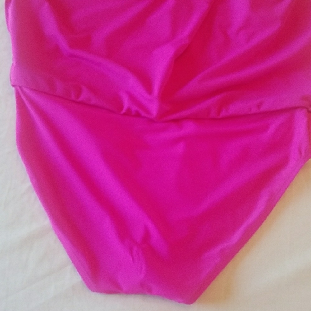 Jaclyn Smith Fuchsia Bikini Skirt with Colorful Trim - Picture 3 of 8